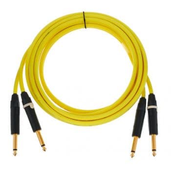 Cordial ceon dj plug 3 y cable 2 jack a 2 jack mono macho 3 metros