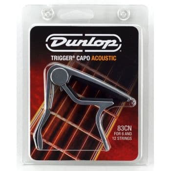 Dunlop trigger cejilla para guitarra acústica curva níquel 83cn