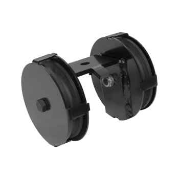 Showtec eurotrack double wheel pulley 85mm black 89527