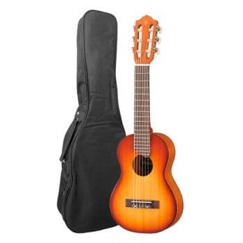 Yamaha gl-1 tbs guitalele tobacco brown sunburst de 6 cuerdas con funda