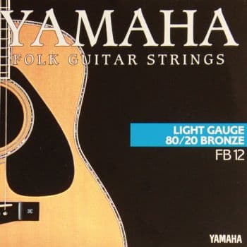 Yamaha fb12 cuerdas guitarra acustica 0.12-0.53