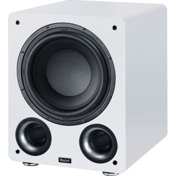 Magnat alpha rs12 white subwoofer activo de 12 pulgadas, 120w