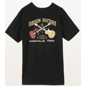 Gibson guitars of the stars shop tee (black), medium