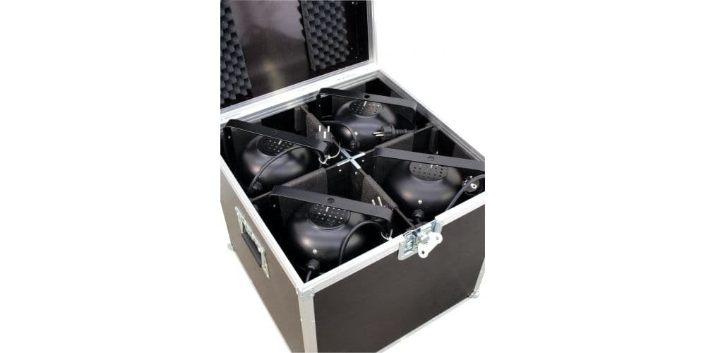 Roadinger 4x PAR-64 Spot Long Flightcase Focos Flightcase 4x PAR-64 Spot Long