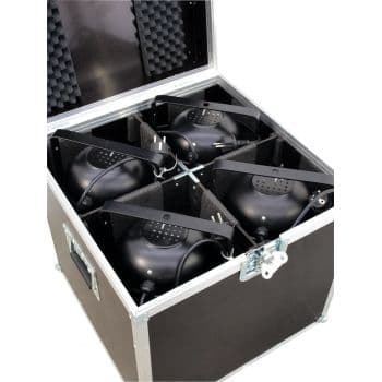 Roadinger 4x PAR-64 Spot Long Flightcase Focos Flightcase 4x PAR-64 Spot Long