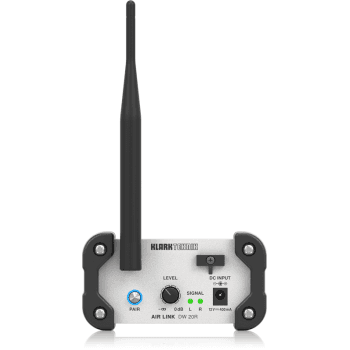 Klark teknik dw 20r air link. receptor estéreo inalámbrico de 2.4 ghz