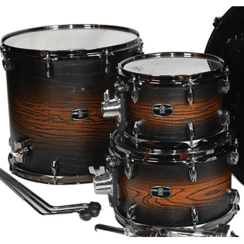 Yamaha live custom hybrid earth sunburst set toms 10/12/16 lhp6f3