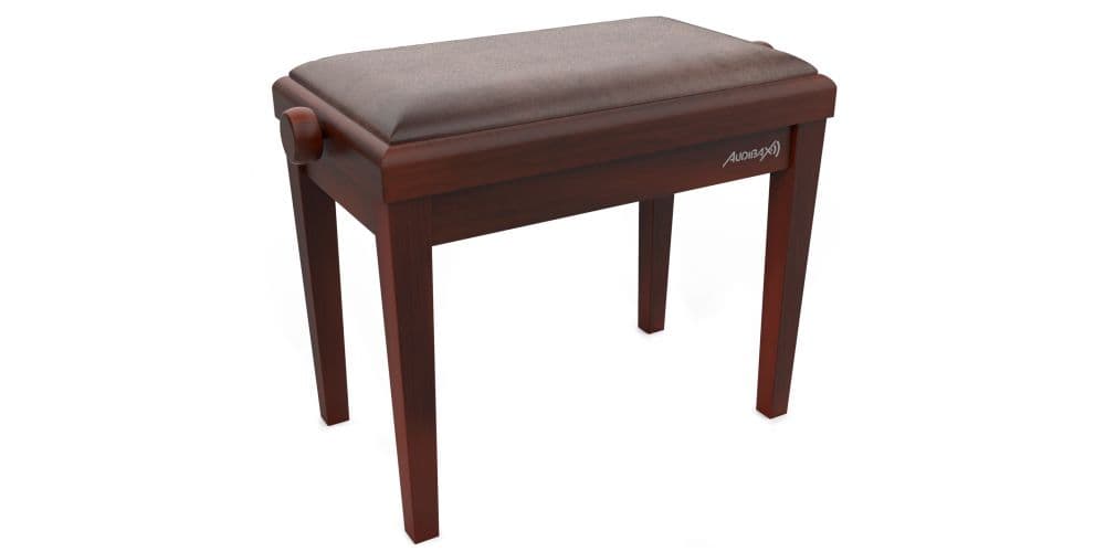 Audibax KB600 Nogal Banco para Piano Teclado Ajustable Regulable Acolchado KB600 Nogal