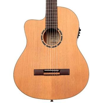 Ortega rce131sn-l. guitarra electroacústica para zurdos + funda