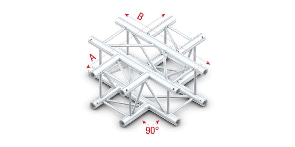 Showtec PQ30041 Cross 4-way - 50cm Pro-30 Square P Truss PQ30041