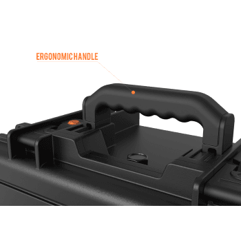 Audibax EF2 Maletín Multiuso con Espuma Moldeada Negro EF2 PP Case