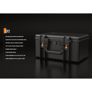 Audibax EF2 Maletín Multiuso con Espuma Moldeada Negro EF2 PP Case