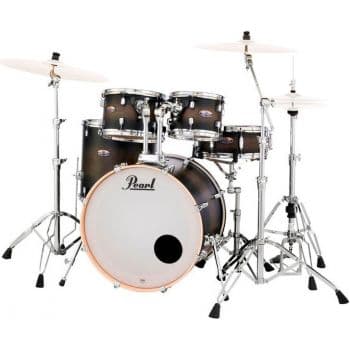 Pearl decade maple fusion satin black burst 22 dmp925f-c262