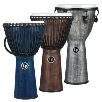 Lp djembe world beat fx afinación por cuerda azul 11 pulgadas, lp724b