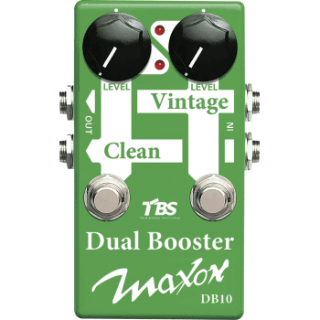 Maxon db-10 dual booster pedal efectos guitarra
