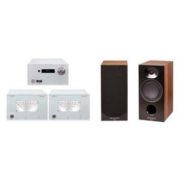 Advance paris px-1 white+ bx-2 white+ kc400 evo walnut conjunto de audio