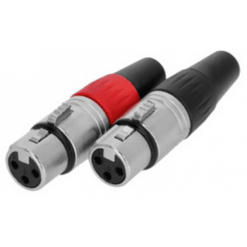 Adam Hall 3 STAR C XF3 PAR - Conector XLR Hembra de 3 Polos | Par 3 STAR C XF3 PAR