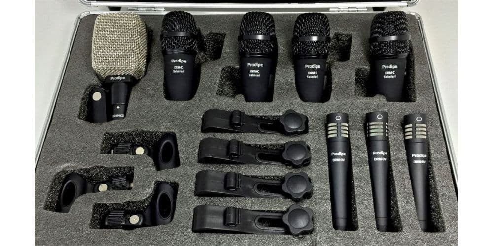 Prodipe Dr8 Juego De 8 Micrófonos Para Batería DR8