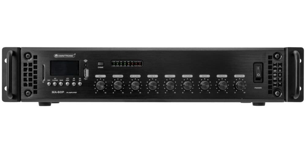 Omnitronic MA-60P Amplificador/Reproductor PA MA-60P