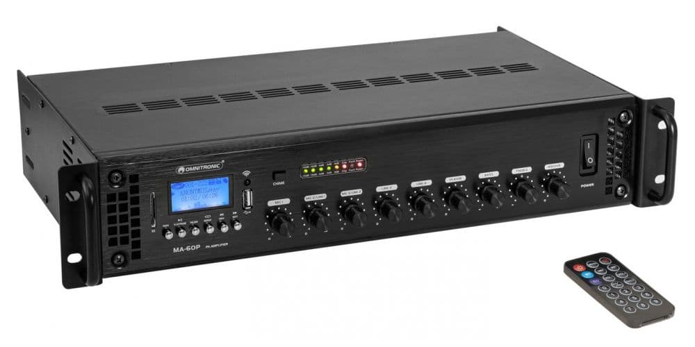 Omnitronic MA-60P Amplificador/Reproductor PA MA-60P