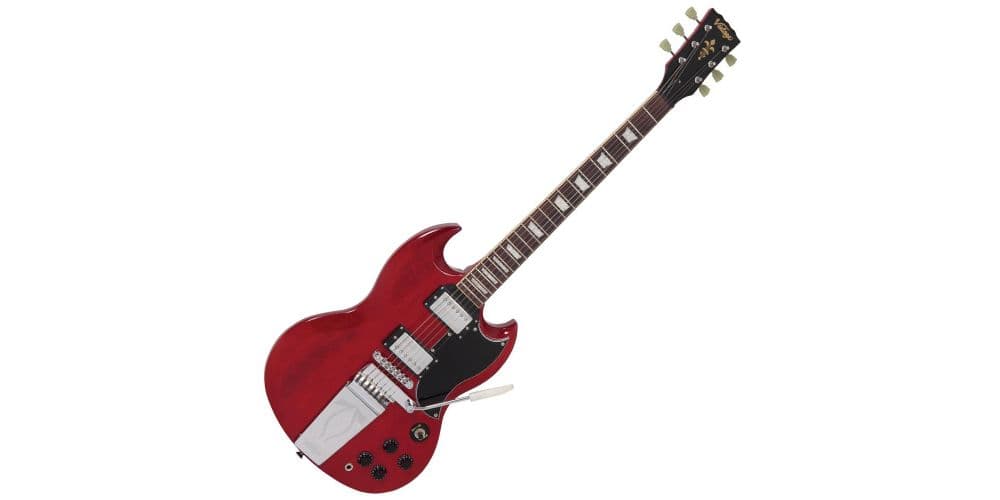 Vintage VS6 Vibrola Cherry Red Guitarra Eléctrica Vintage VS6 Vibrola Cherry Red