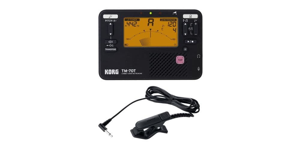 Korg TM-70C BK Afinador Cromático TM-70C BK