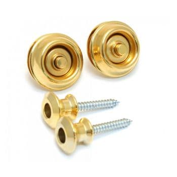 Dunlop straplok dual retenedor de correa oro