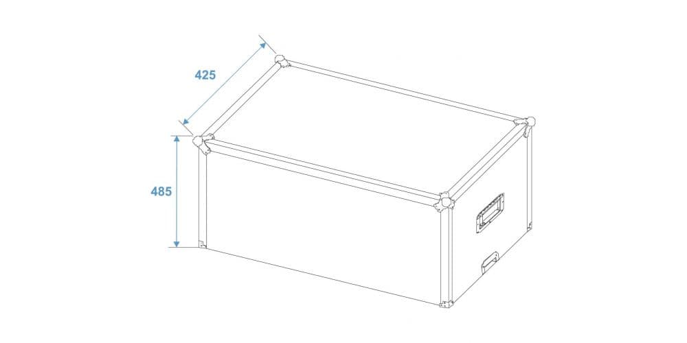 Roadinger ICE-100/ICE-101 Flightcase Flightcase ICE-100/ICE-101