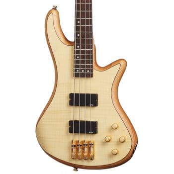 Schecter stiletto custom-4 natural satin. bajo eléctrico