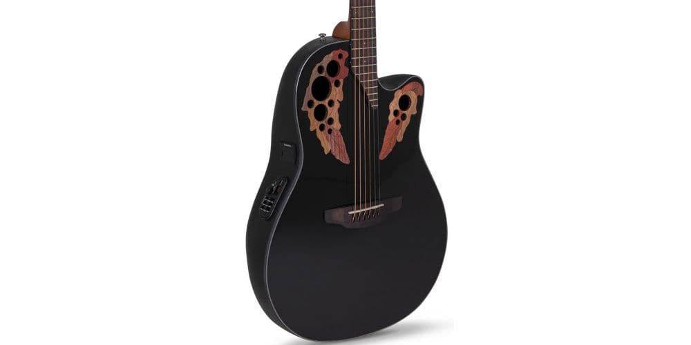 Ovation CE44-5-G Celebrity Elite Mid Cutaway Black Guitarra electro-acústica CE44-5-G