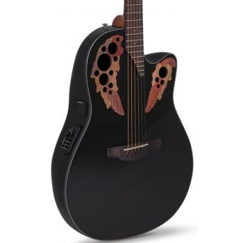 Ovation CE44-5-G Celebrity Elite Mid Cutaway Black Guitarra electro-acústica CE44-5-G