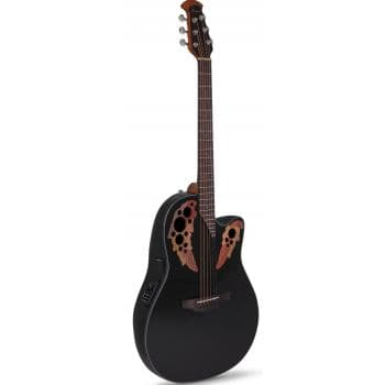 Ovation CE44-5-G Celebrity Elite Mid Cutaway Black Guitarra electro-acústica CE44-5-G