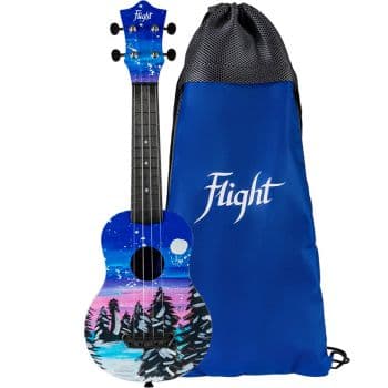 Flight Ukelele Soprano Flight UTS-42 Ultra Travel Series Snow Soprano Flight UTS-42 Ultra Travel Series Snow