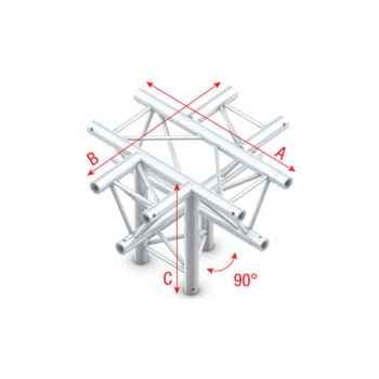 Showtec cross - down 5-way apex down cruce 5 direcciones para truss ft30024