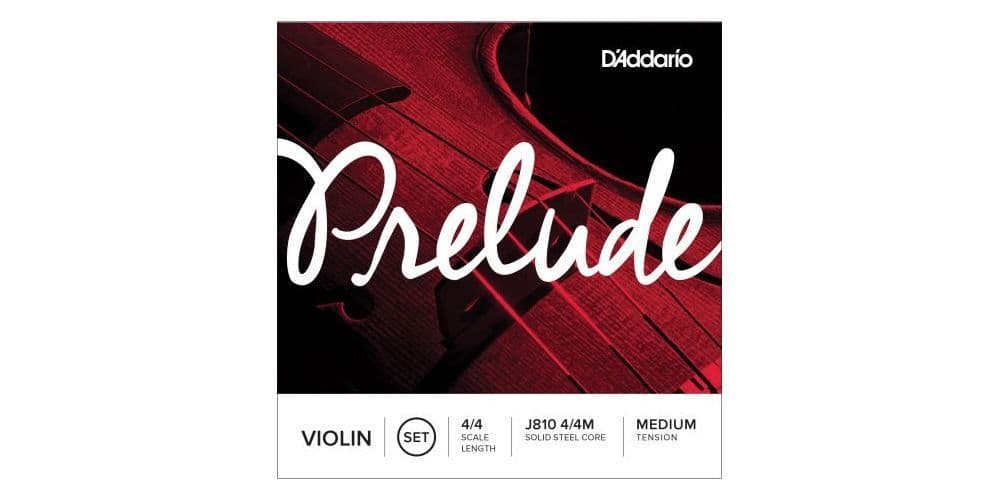 D´addario J810 Prelude 4/4 M Cuerdas para violín, tensión media J810-4/4M Prelude Violin 4/4