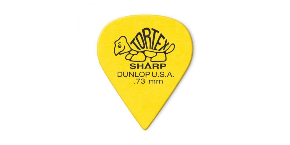 Dunlop Tortex Sharp de 0,73 mm Pack 12 Un. 412P73