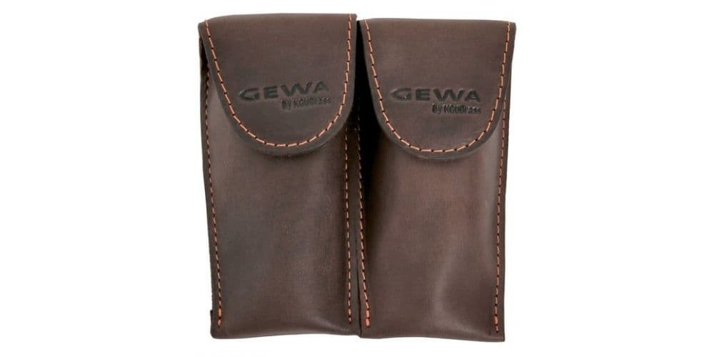 GEWA Funda para boquilla Crazy Horse Trompete Doble, marrón 720014 Funda para boquilla Crazy Horse Trompete Doble, ma