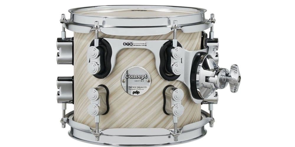 Drum Workshop PDCM0708STTI Tom 8x7 Concept Maple Twisted Ivory PDCM0708STTI