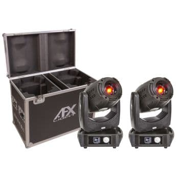 AFX HOTBEAM-3R-PACK Set Cabezas Móviles + Flightcase 150W HOTBEAM-3R x2PCS IN FLIGHTCASE (FL-HOTBEAM3R)