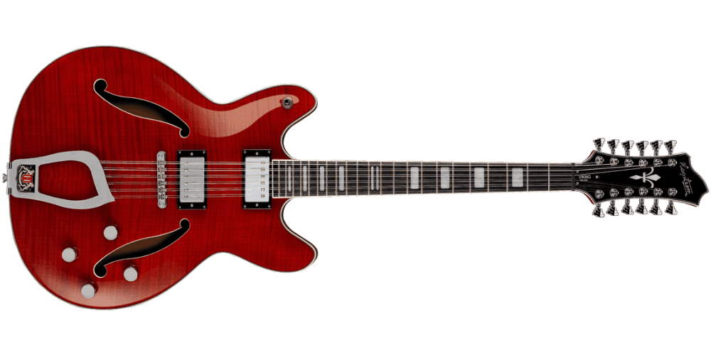 Hagstrom Viking Dlx 12 Wct Guitarra Eléctrica color Wild Cherry Transparent VIKING DLX 12 WCT