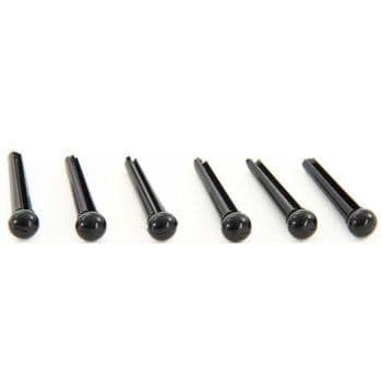 Taylor Bridge Pins Black Plastic 6 Bridge Pins Black Plastic 6