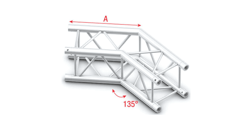 Showtec GQ30005HD Corner 135 Heavy Duty Pro-30 Square G Truss GQ30005HD