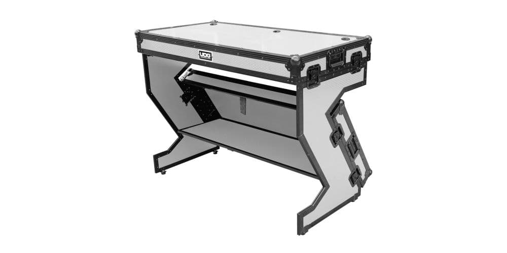 Udg U91072WH Ultimate Z-Style Blanco Plus Con Ruedas Mesa De DJ Portatil U91072WH -ULTIMATE FLIGHT CASE PORTABLE Z-STYLE DJ