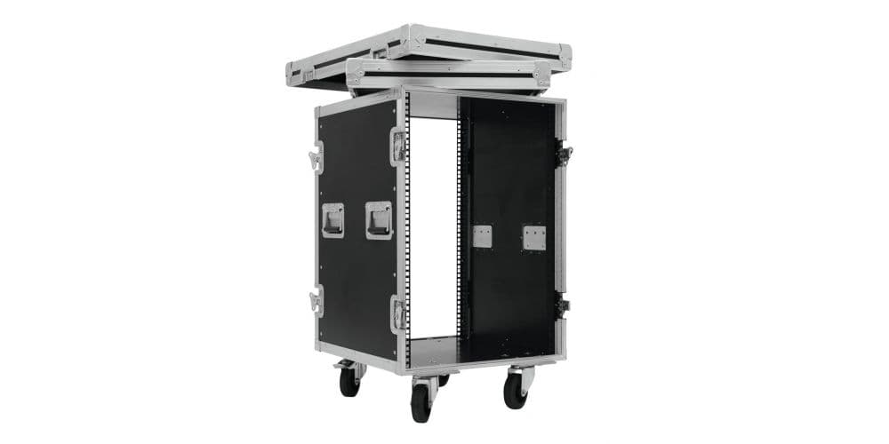 Roadinger Rack Profi KM 16U 55cm con Ruedas Rack Profi KM 16U 55cm with wheels