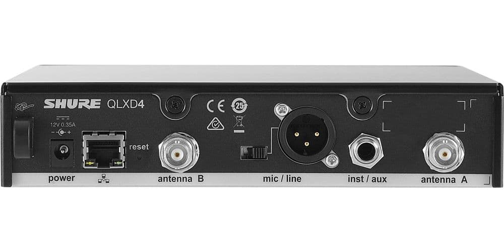 SHURE QLXD4E K51 Rango de frecuencia K51 (606 - 670 MHz) QLXD4E K51