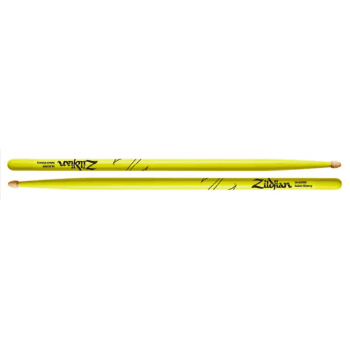 Zildjian 5acwdgy baquetas 5a hickory neon amarillo