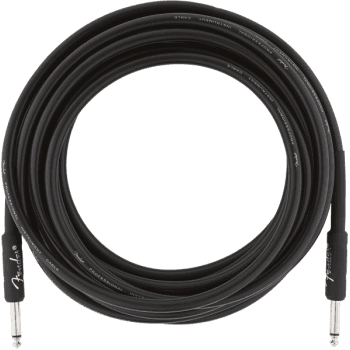 Fender cable profesional 5,5 metros jack mono a jack mono black