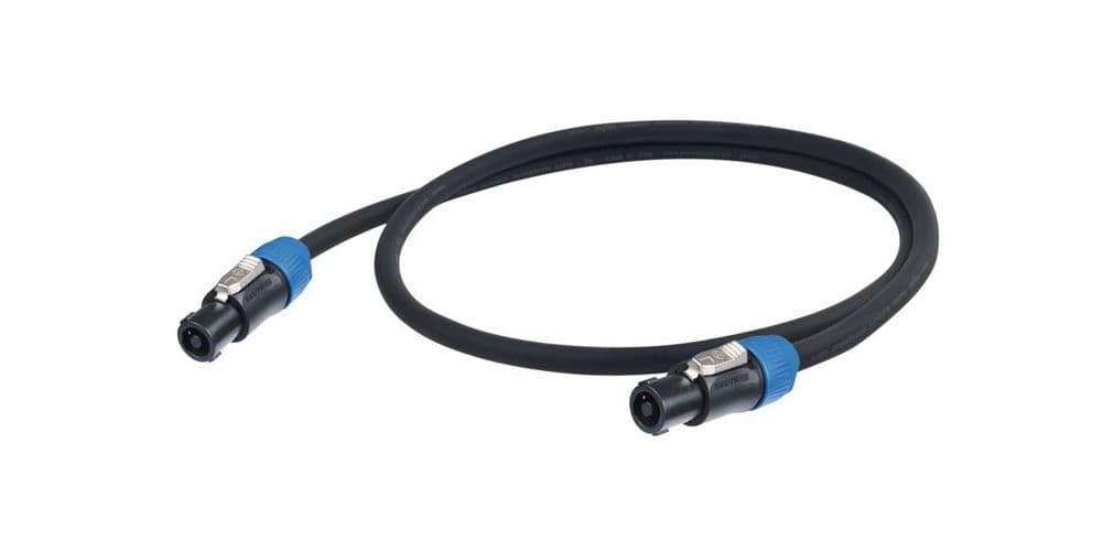Proel ESO2500LU10 Cable Esotérico Profesional (4 x 4 mm2) hembra Neutrik SPEAKON 4P/ NL4FC - HPC644 - NL4FC. Longitud: 10 m. Color: Negro ESO2500LU10