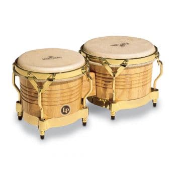 Lp m201 set de bongos 7 1/4 + 8 5/8 madera natural