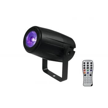 Eurolite led pst-5 qcl spot bk foco rgb